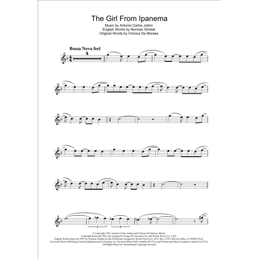 The Girl From Ipanema (Garota De Ipanema)